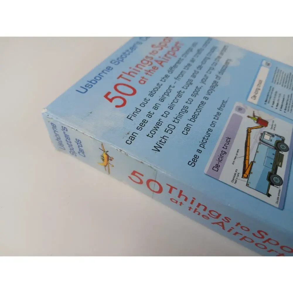 Usborne Spotter's Cards - 50 Things to Spot at the Airport Kids Activity *